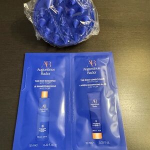 Augustinus Bader The Rich Shampoo & Conditioner Sample + Silicone Scalp Massager